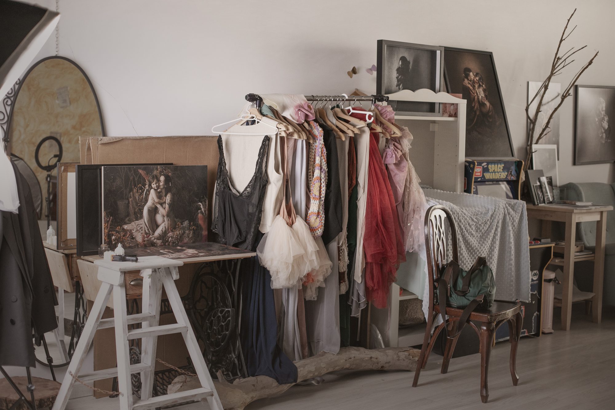 Vestuario del estudio de fotografía en Sant Celoni