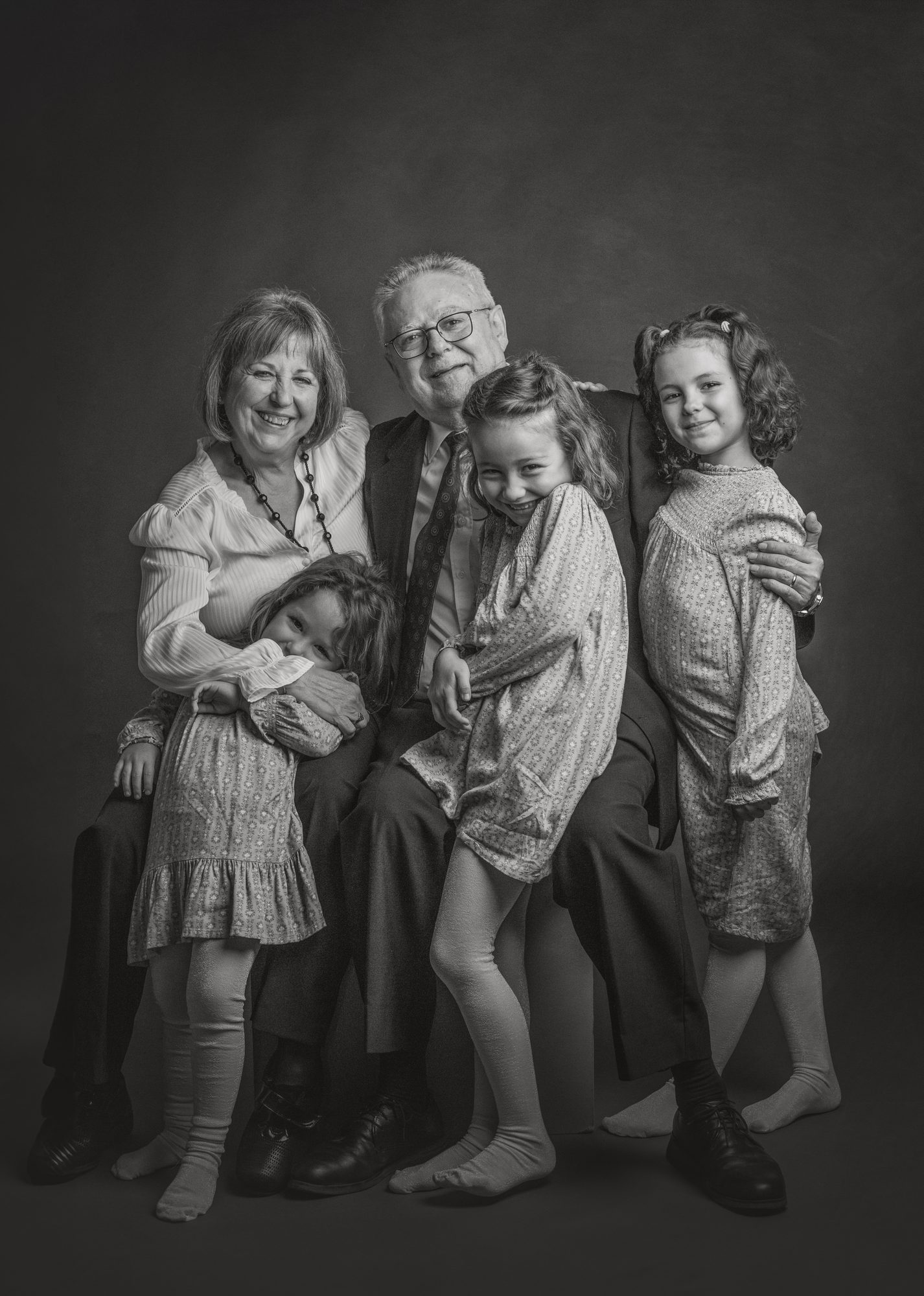 Abuela con sus nietas
