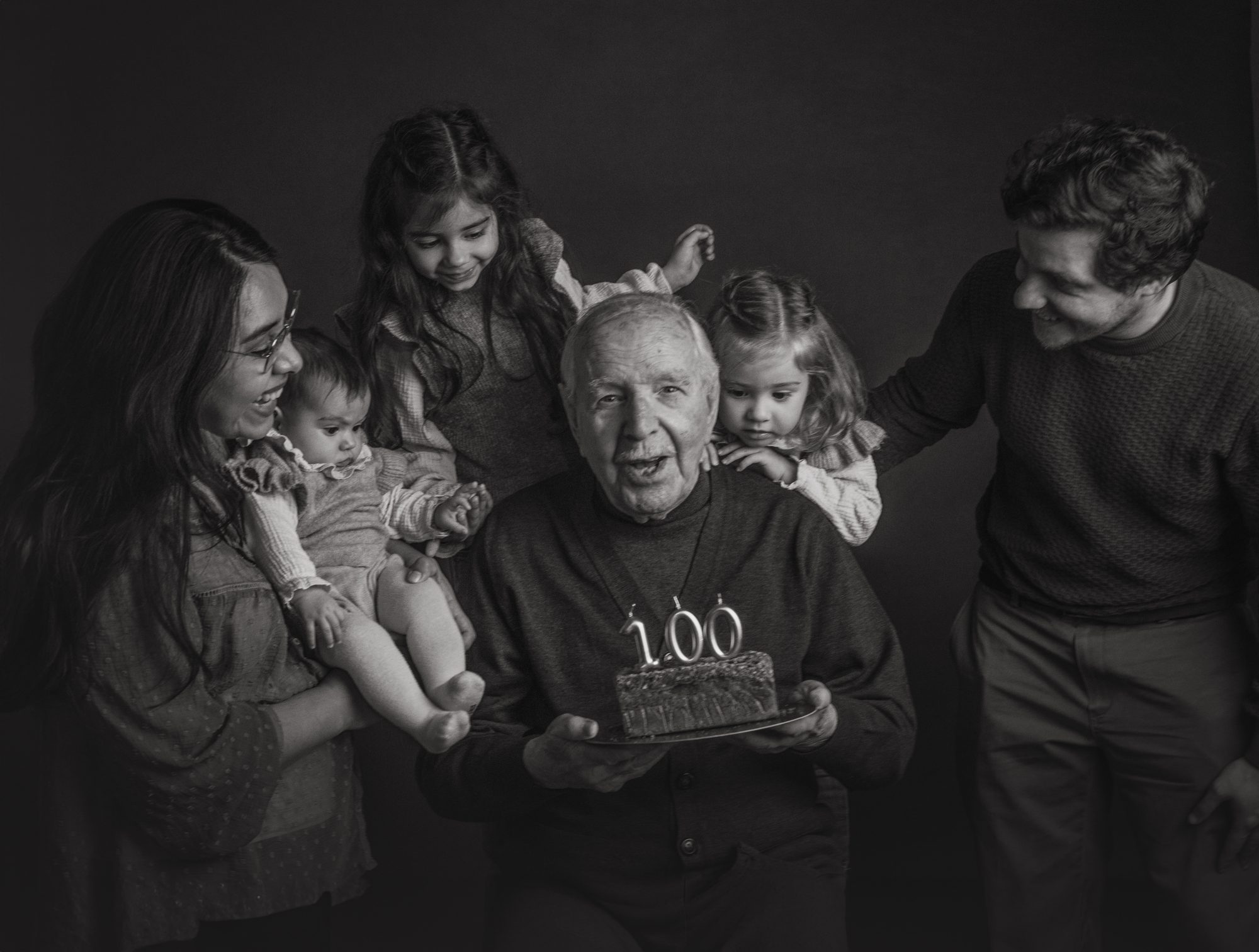 Cien años celebrados en familia