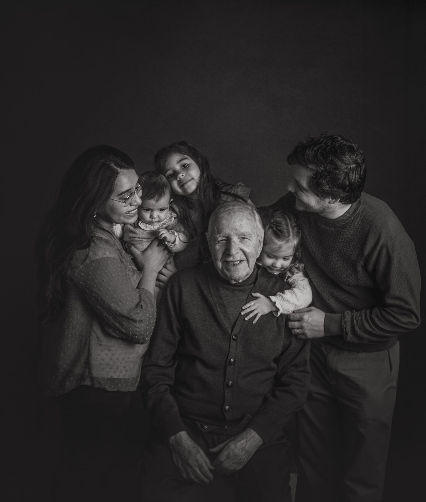 Tres generaciones de una familia
